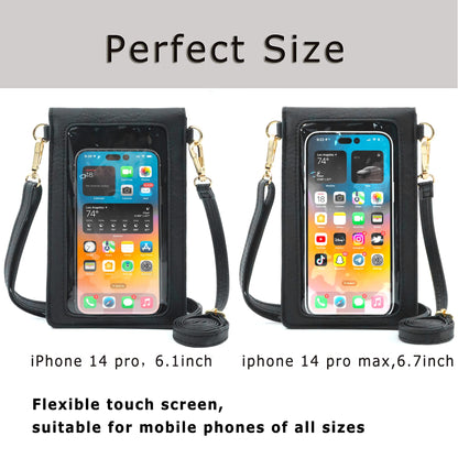 AnsTOP Small Crossbody Bag for Women - Phone Purse Crossbody Cell Phone Purse for Women with 2 Strap