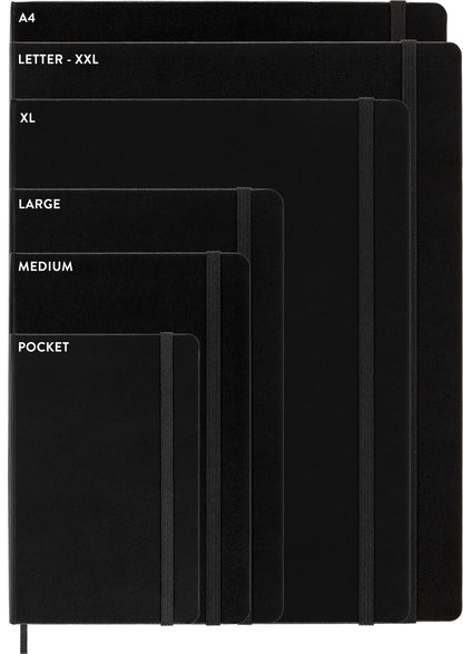 Moleskine Paper Tablet Hard Cover Smart Notebook, Dotted, Large (5" x 8.25") Black - Compatible w/ Moleskine Pen+ Ellipse (Sold Separately) & App, Digitize & Organize Notes, 176 Pages