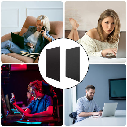 Metal Aluminum Mouse Pad, Office and Gaming Thin Hard Mouse Mat Double Sided Waterproof Fast and Accurate Control Mousepad for Laptop, Computer and PC,9.45 X 7.87 Inch,Black