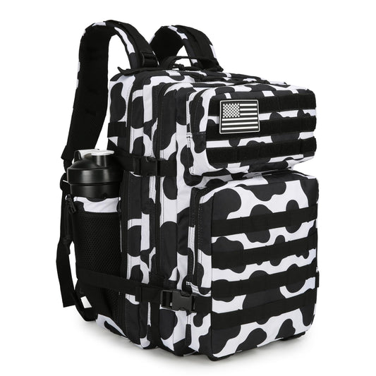 Lovelinks21 45L Tactical Assault Backpack 3 day assault pack with Molle Waterproof backpack Rucksack for Tactical Backpacks (Cow color)