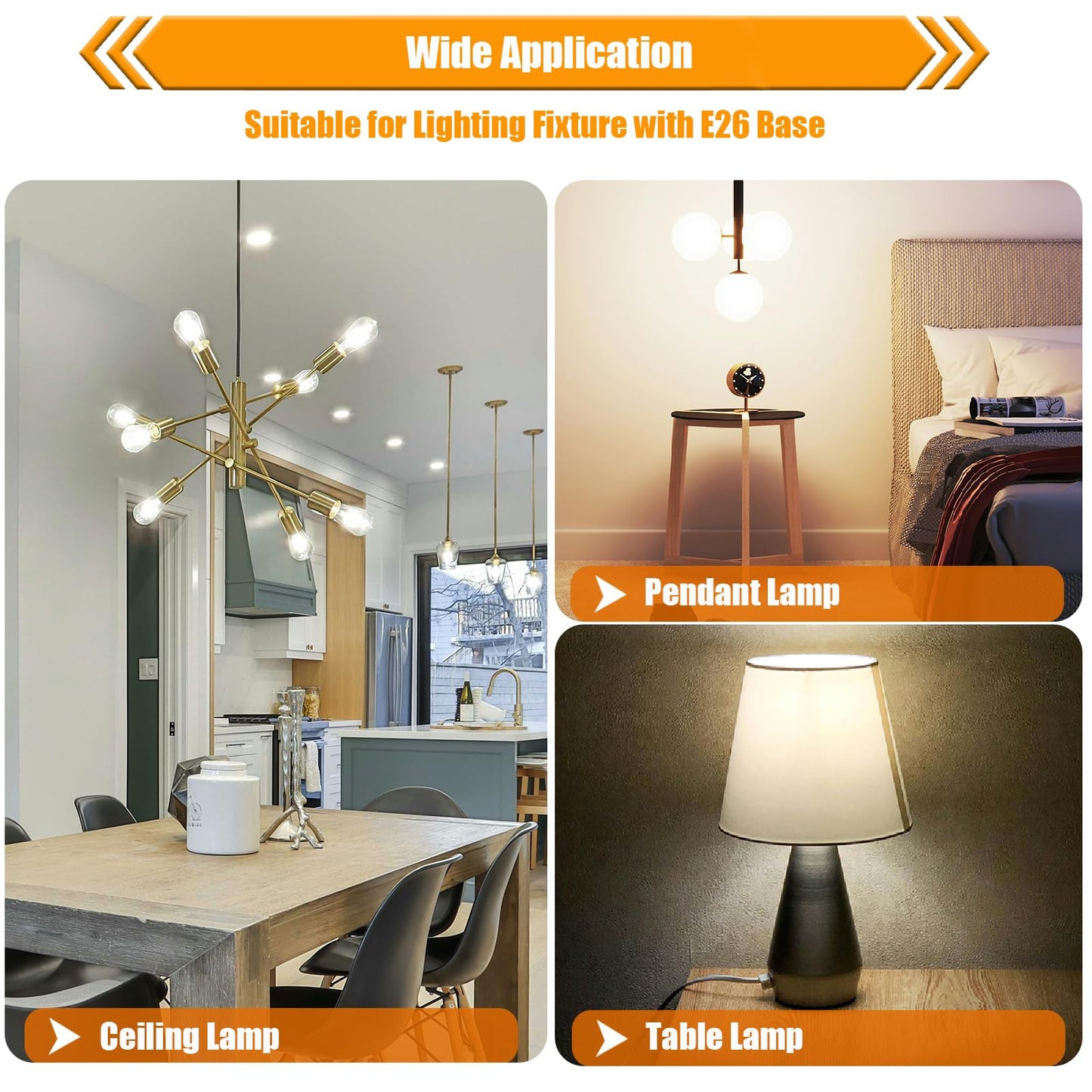 winsaLED 16 Pack LED Edison Bulbs 40W Equivalent, 4000K Cool White Dimmable ST19 Light Bulb, 4W LED Filament Bulb, 450LM E26 Vintage Bulbs for Ceiling Light Fixtures