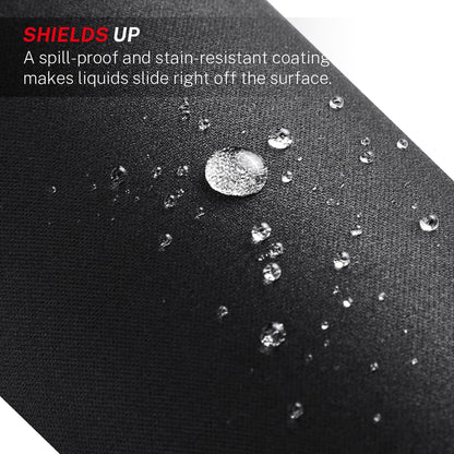 MROCO Large Gaming Mouse Pad [50% Larger] with Non-Slip Rubber Base, Premium-Textured & Waterproof Mousepad with Stitched Edges, Mouse Pads for Computers, Gamer, Office & Home, 14 x 11in, Black