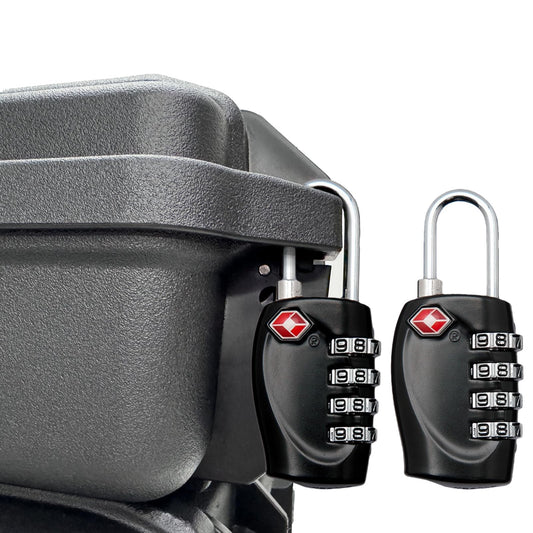 2 Pack TSA Approved Gun Case Locks - 4 Digit Travel Locks, Small Combo Padlocks for Pistol & Revolver Hard Cases