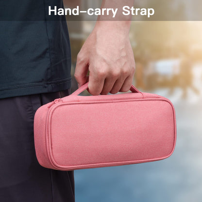 Yundoor Cord Organizer Travel Case, Electronics Organizer Pouch Bag for Cable & Charger, Power bank, Phone, Tech Accessories (Pink)