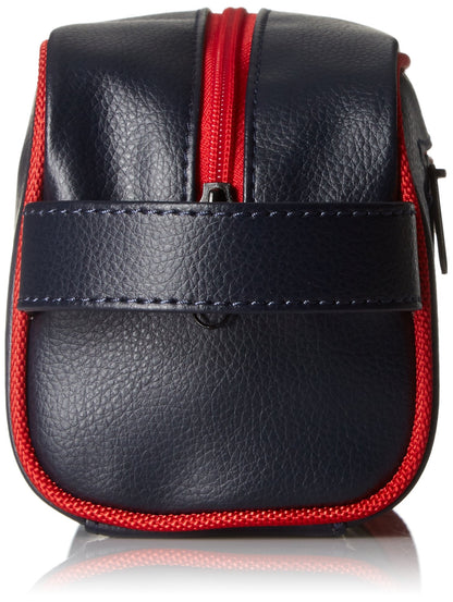 Nautica Men's Top Zip Travel Kit Toiletry Bag Organizer, red, One Size
