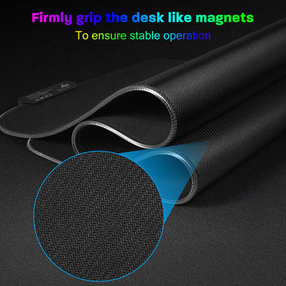 YXLILI Mouse Pad Gaming Large Mouse Pads for Keyboard and Mouse Extended RGB Mouse Mat, 12 Lighting Modes, Waterproof, Non-Slip Rubber Base XXL Mousepads for Desk Computer PC Laptop-31.5 X 12inches