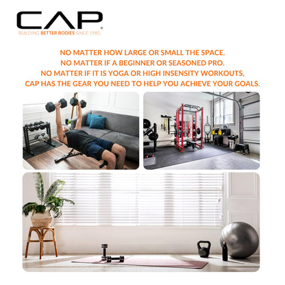 CAP Barbell 5 LB Coated Hex Dumbbell Pair with Black Handle