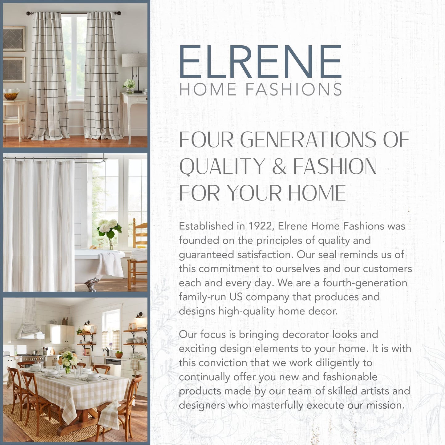 Elrene Home Fashions Monterey Linen-Texture Water- and Stain-Resistant Vinyl Tablecloth with Flannel Backing, 60 inches X 102 inches, Rectangle, Ivory