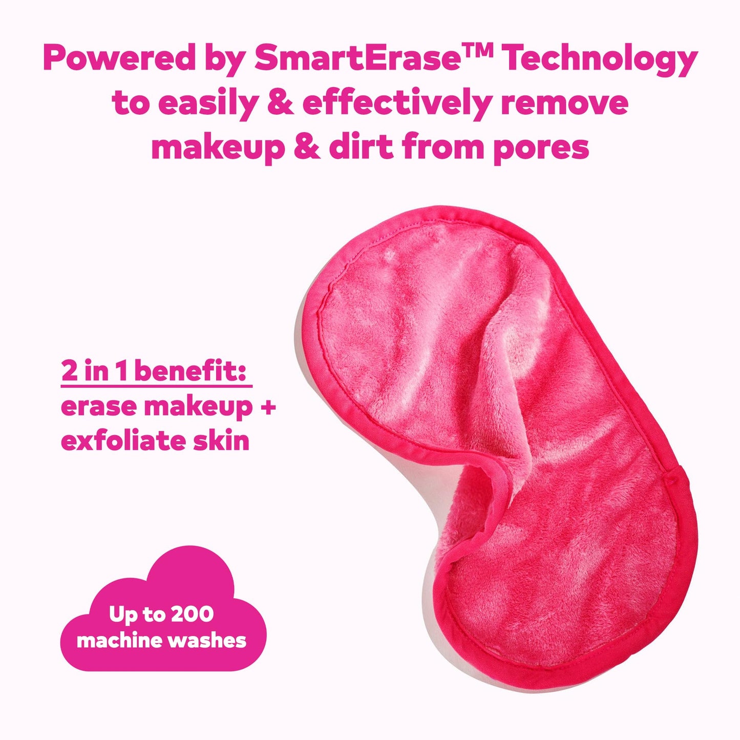 MAKEUP ERASER Makeup Eraser Original Pink, 1 count