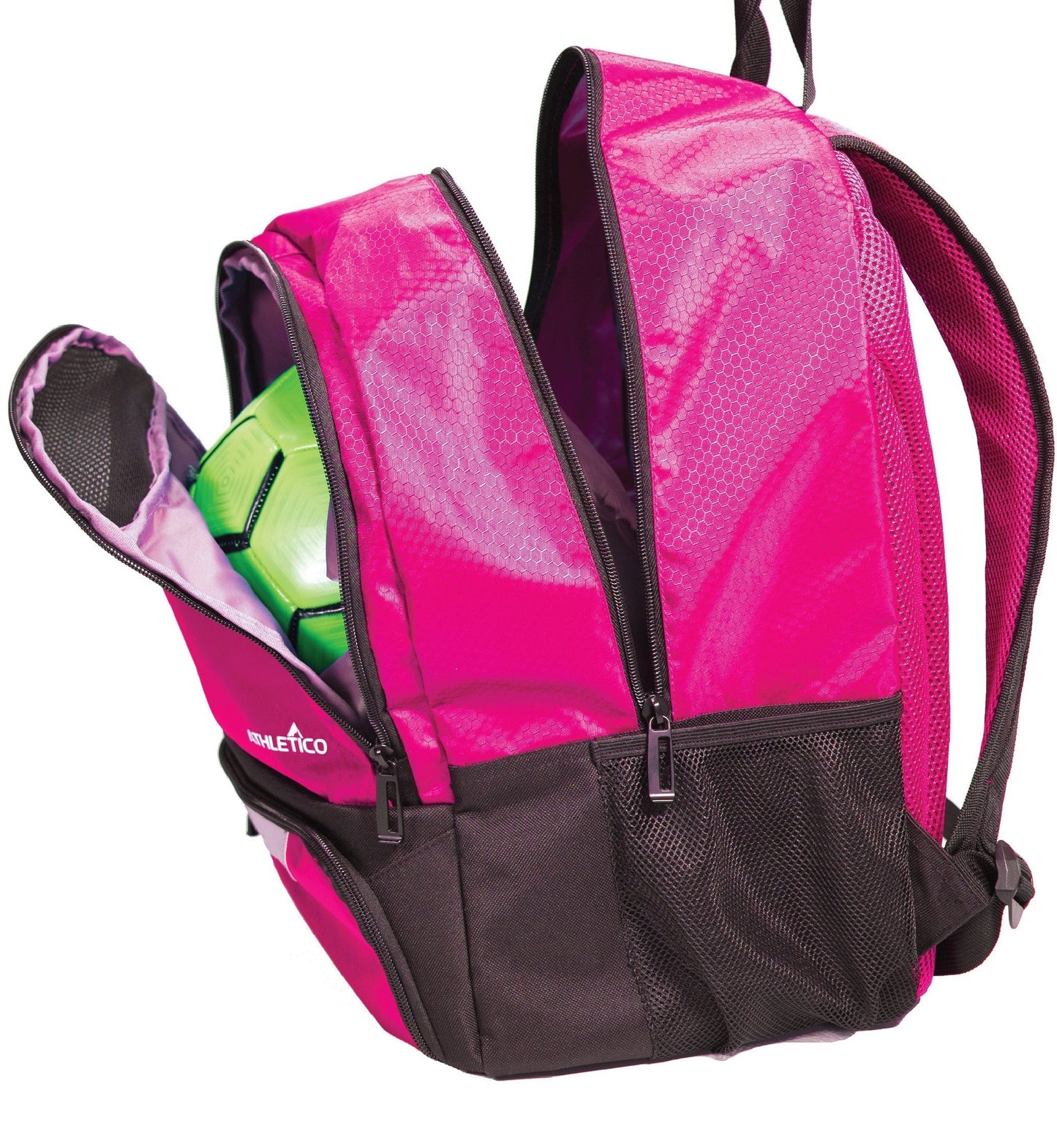 Athletico Youth Soccer Bag - Soccer Backpack & Bags for Basketball, Volleyball & Football | Includes Separate Cleat and Ball Compartment (Black)