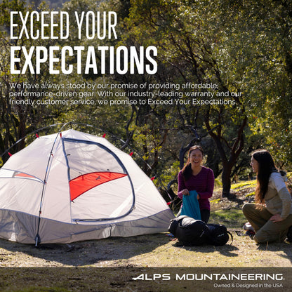 ALPS Mountaineering Escape Lounge Camping Chairs for Adults with Footrest and Adjustable Armrests, Sturdy Steel Frame, Compact Foldable Design, and Carry Bag, Cactus