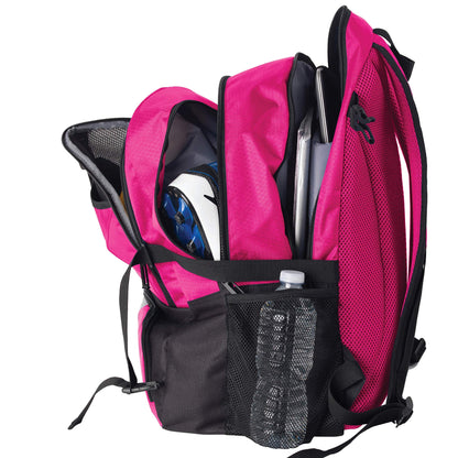 Athletico National Soccer Bag - Backpack for Soccer, Basketball & Football Includes Separate Cleat and Ball Holder (Pink)