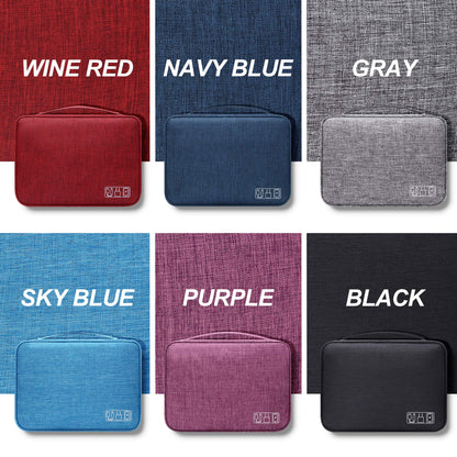 SELLYFELLY Electronic Bag Travel Cable Accessories Bag Waterproof Double Layer Electronics Organizer Portable Storage Case for Cable, Cord, Charger, Phone, Adapter, Power Bank, Kindle, Hard Drives
